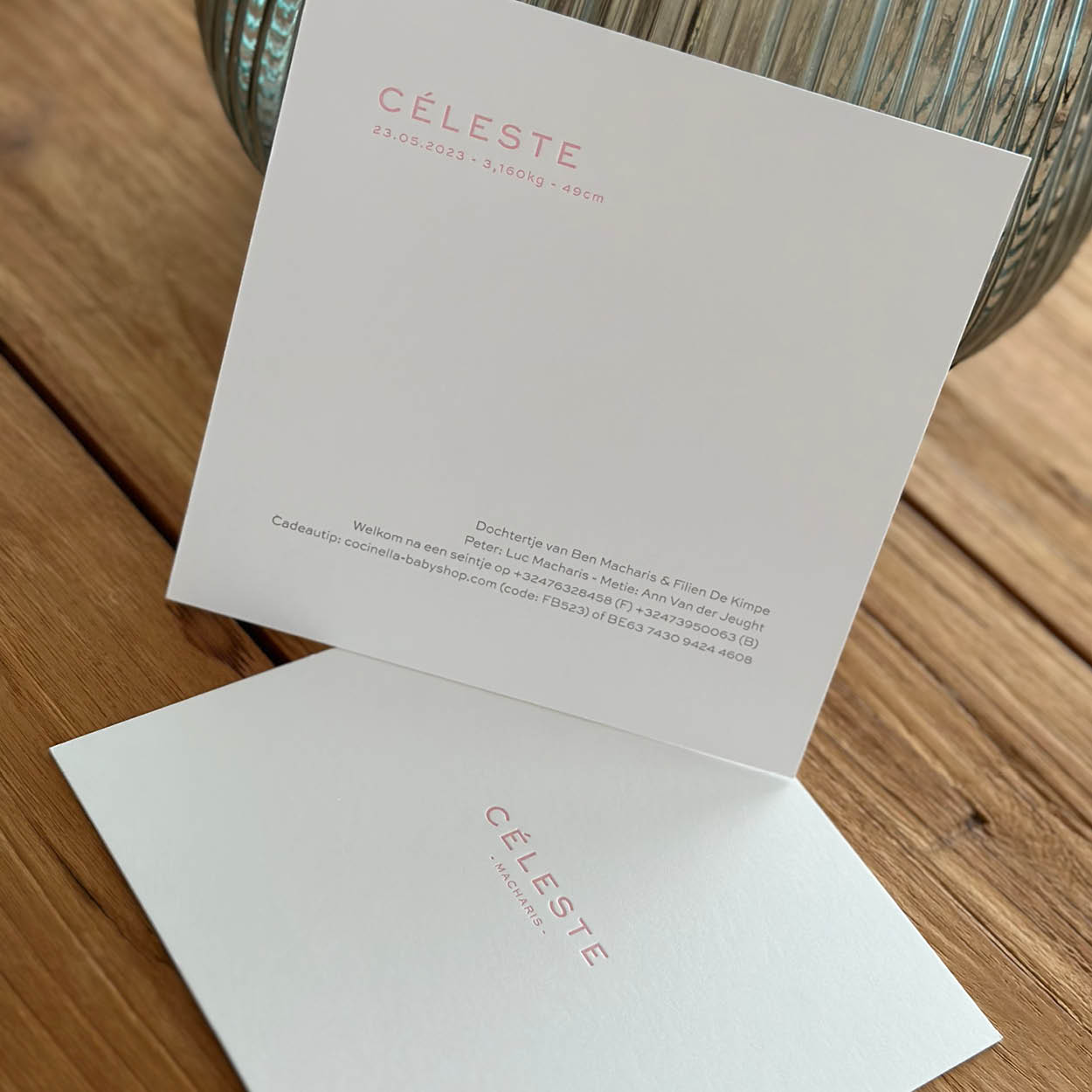 Céleste is geboren